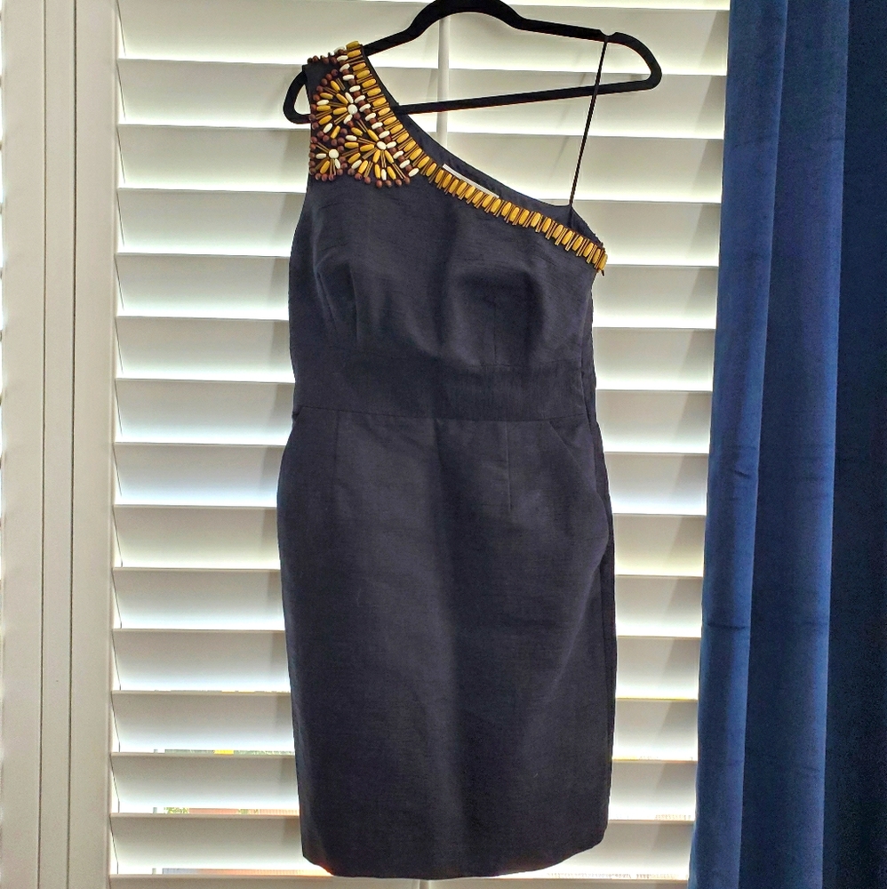 Trina Turk beaded, one shoulder dress.  Size 6